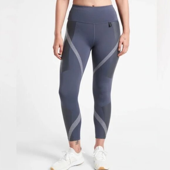 Athleta x Allyson Felix Legend 7/8 Leggings in Medieval Violet Purple/Blue, XS - Picture 1 of 11